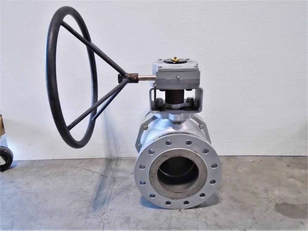 Kitz 6" 300# WCB 2-Pc Ball Valve 300SCTDZM-FS with Rotork Gear Operator